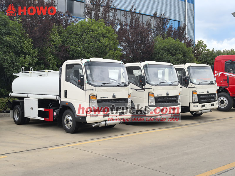 HOWO fuel tanker truck for export