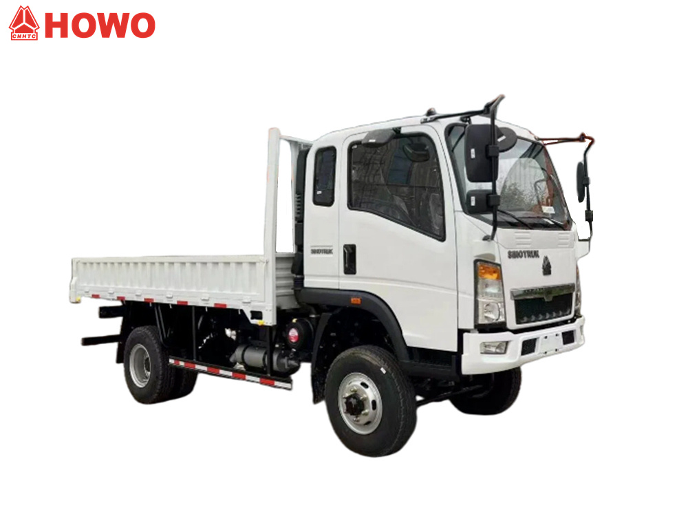 HOWO 4X4 drop side cargo truck