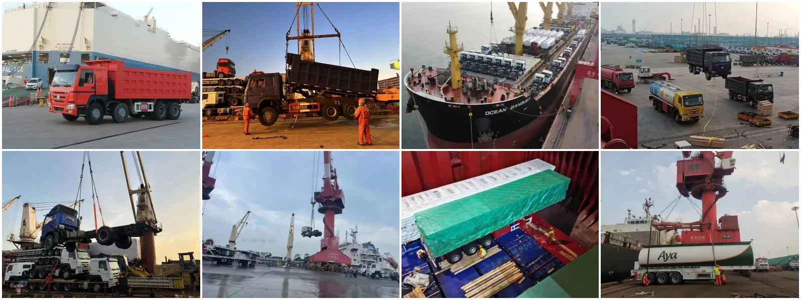 Factory sale howo trucks for shipment