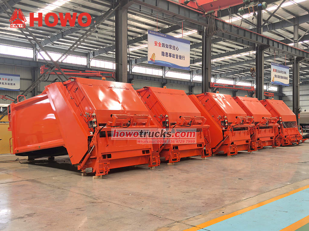 10cbm Rear Loader Truck Bodies for Howo