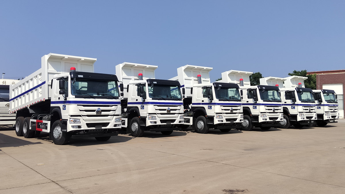 Ein Kunde aus Saudi-Arabien inspiziert einen HOWO 20-Tonnen-Kipper