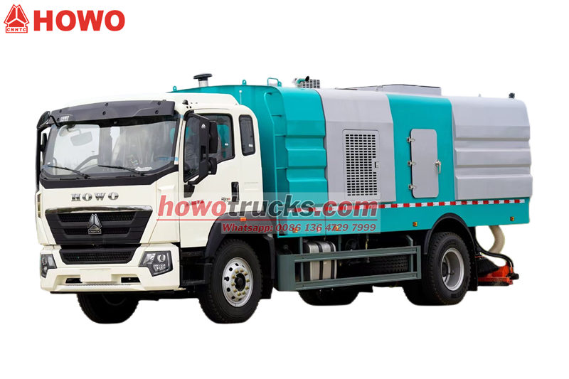 Howo 9CBM cleaning sweeper truck