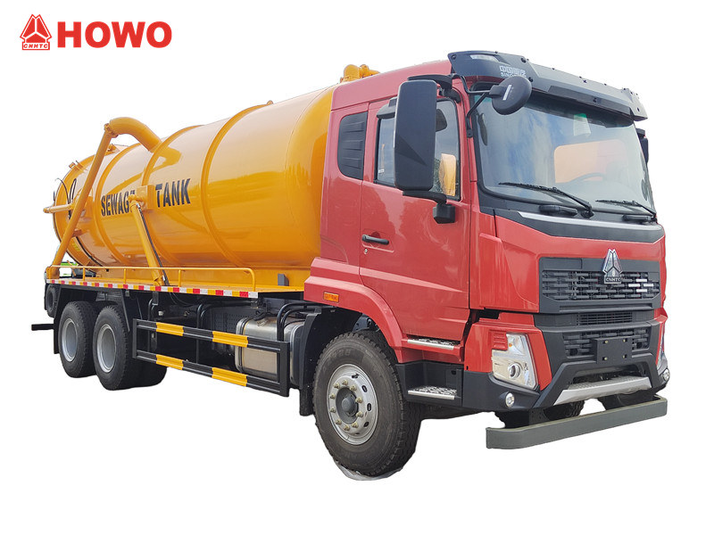 Howo 20 cbm vacuum suction pump truck