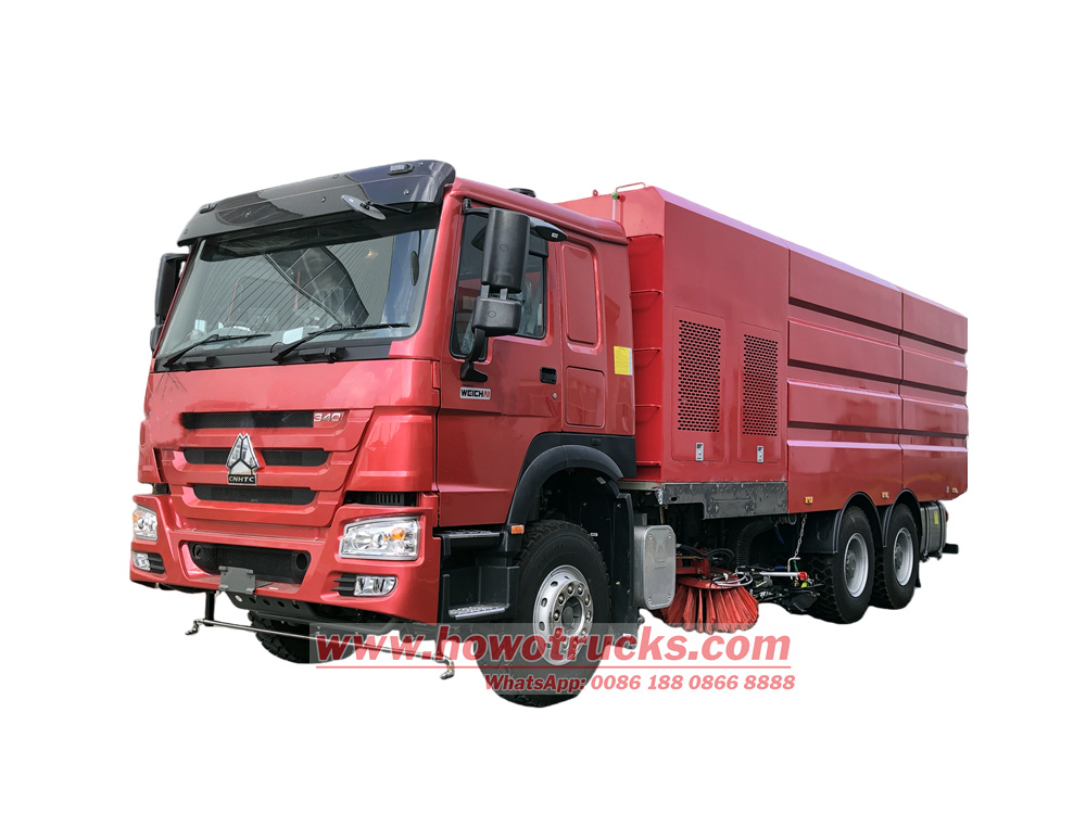 HOWO 6X4 Road Sweeper Jetting Truck