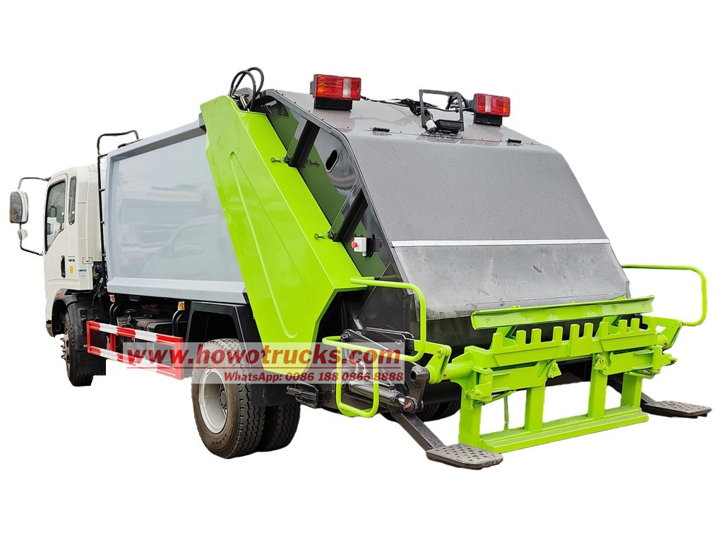 8cbm rear loader truck HOWO