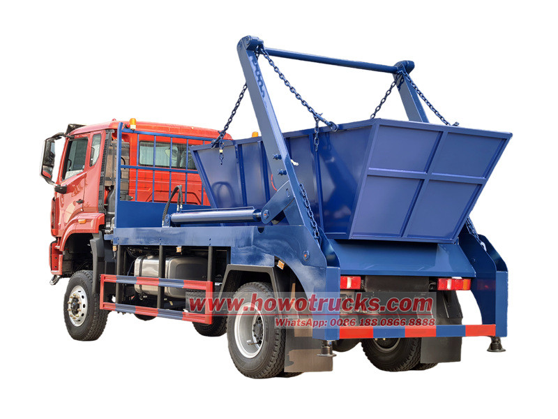 HOWO 4×4 skip loader truck