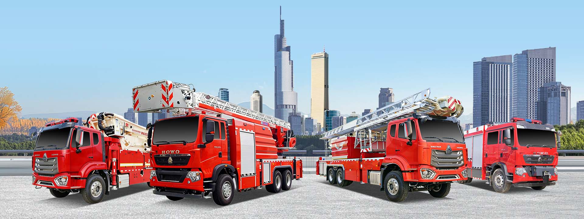 Howo-Lieferant von Drehleiter-Feuerwehrfahrzeugen, Drehleiter-Rettungsfahrzeugen und Hubrettungsbühnenfahrzeugen, 70 m hohes Strahlrohr-Feuerwehrfahrzeug