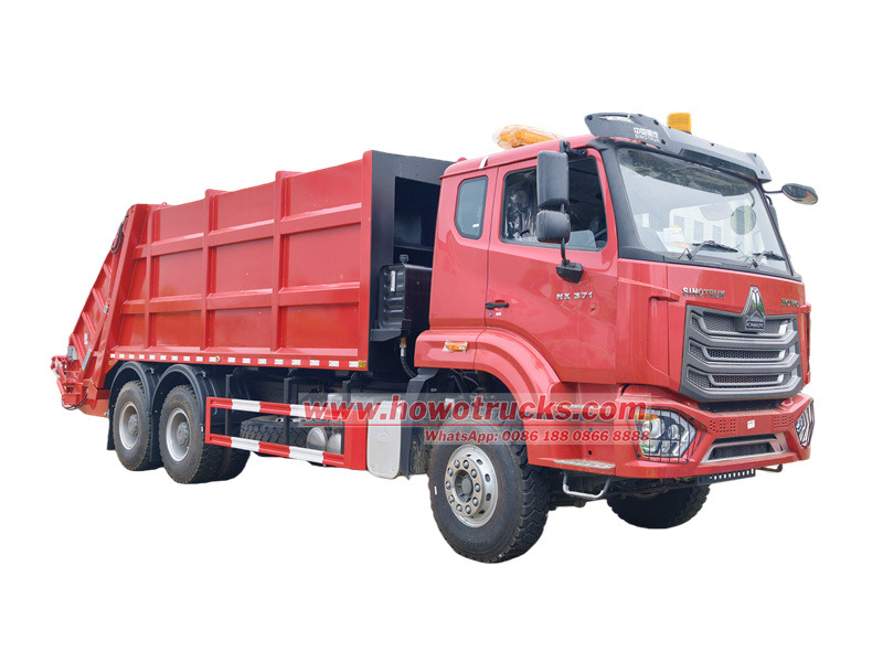 HOWO 20cbm rear loader garbage truck