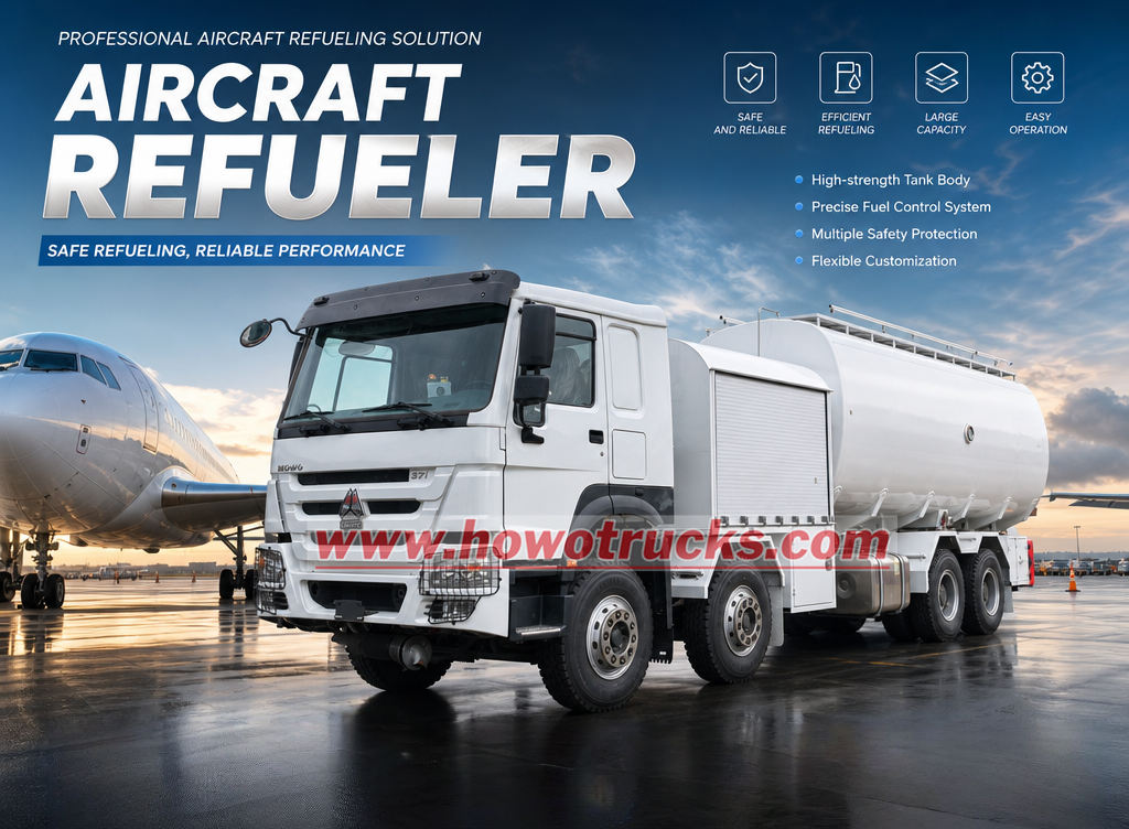 HOWO aircraft refueling tanker Exported to Cambodia