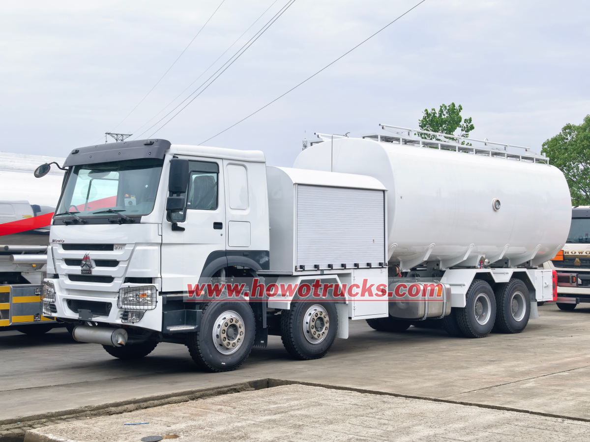 Custom HOWO airport refueling truck for Cambodia