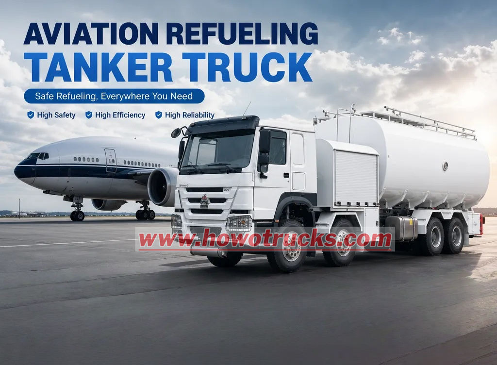 ICAO standard HOWO aircraft refueler truck