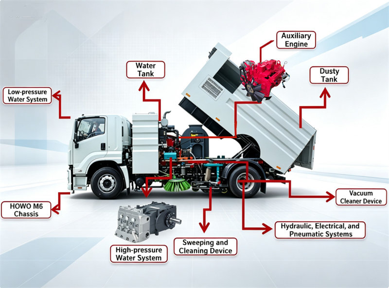 HOWO sweeper truck HOWO sweeper truck